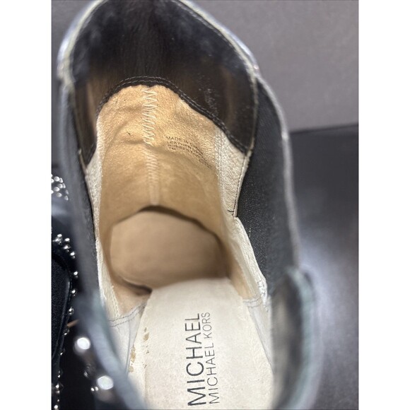 Michael Kors black platform boots with studs size 7M - Picture 5 of 8